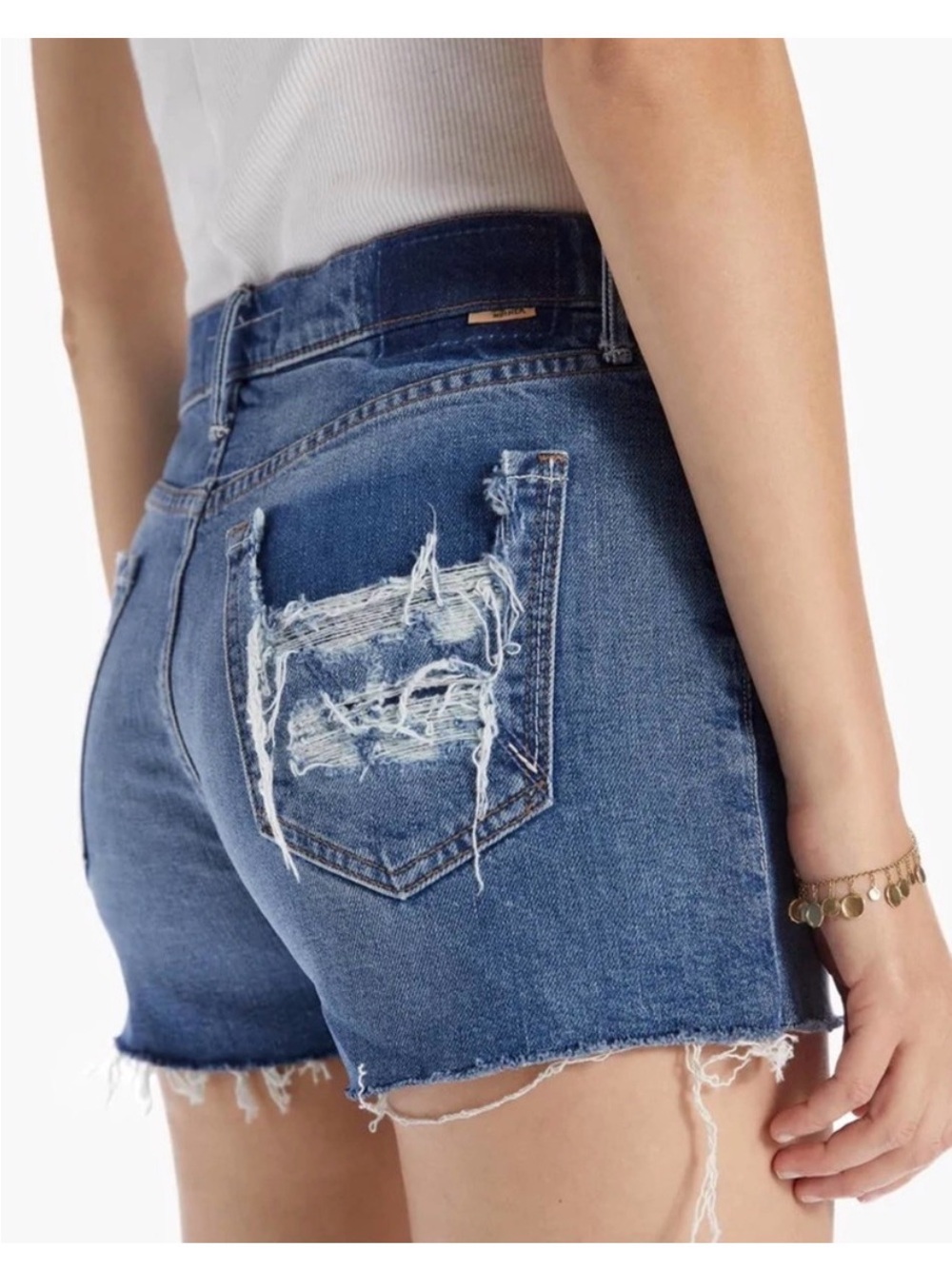 Mother Superior The Dutchie Short Fray Shorts in Cowboys Don’t Cry - 30